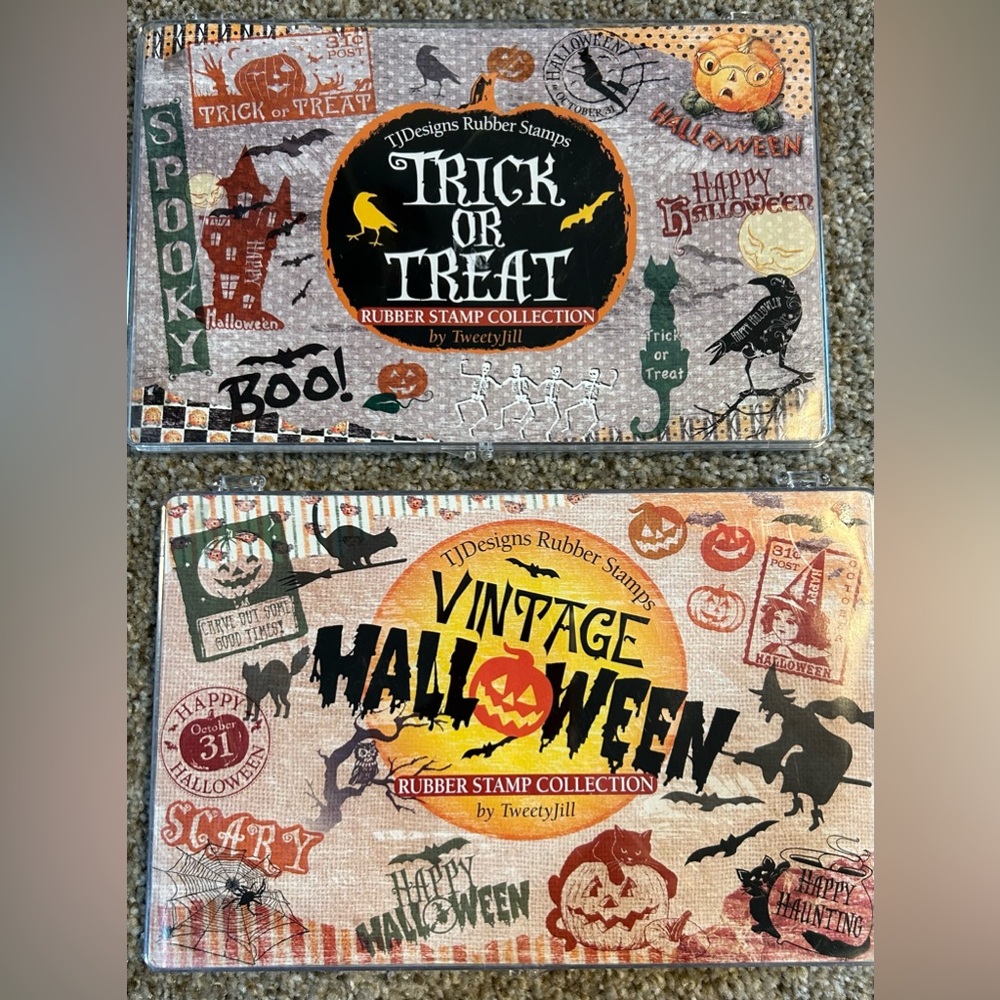 Vintage Halloween Stamp Sets